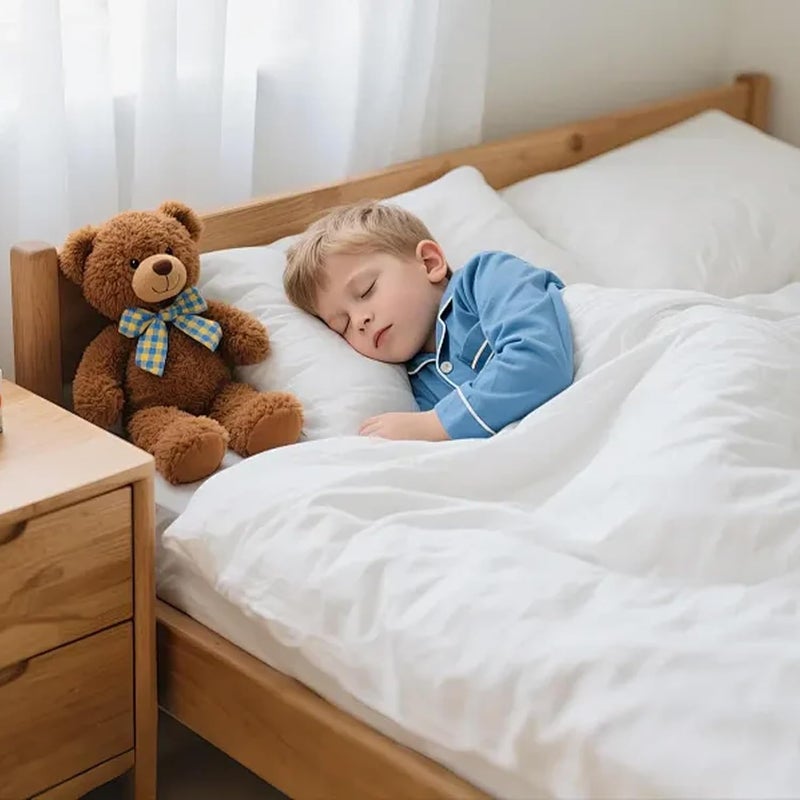 Three Geese Lightweight Toddler Comforter, All Season Down Blanket for Kids, 45x60 Inch White Duvet Insert with Soft Cotton Blend Fabric - Image 5